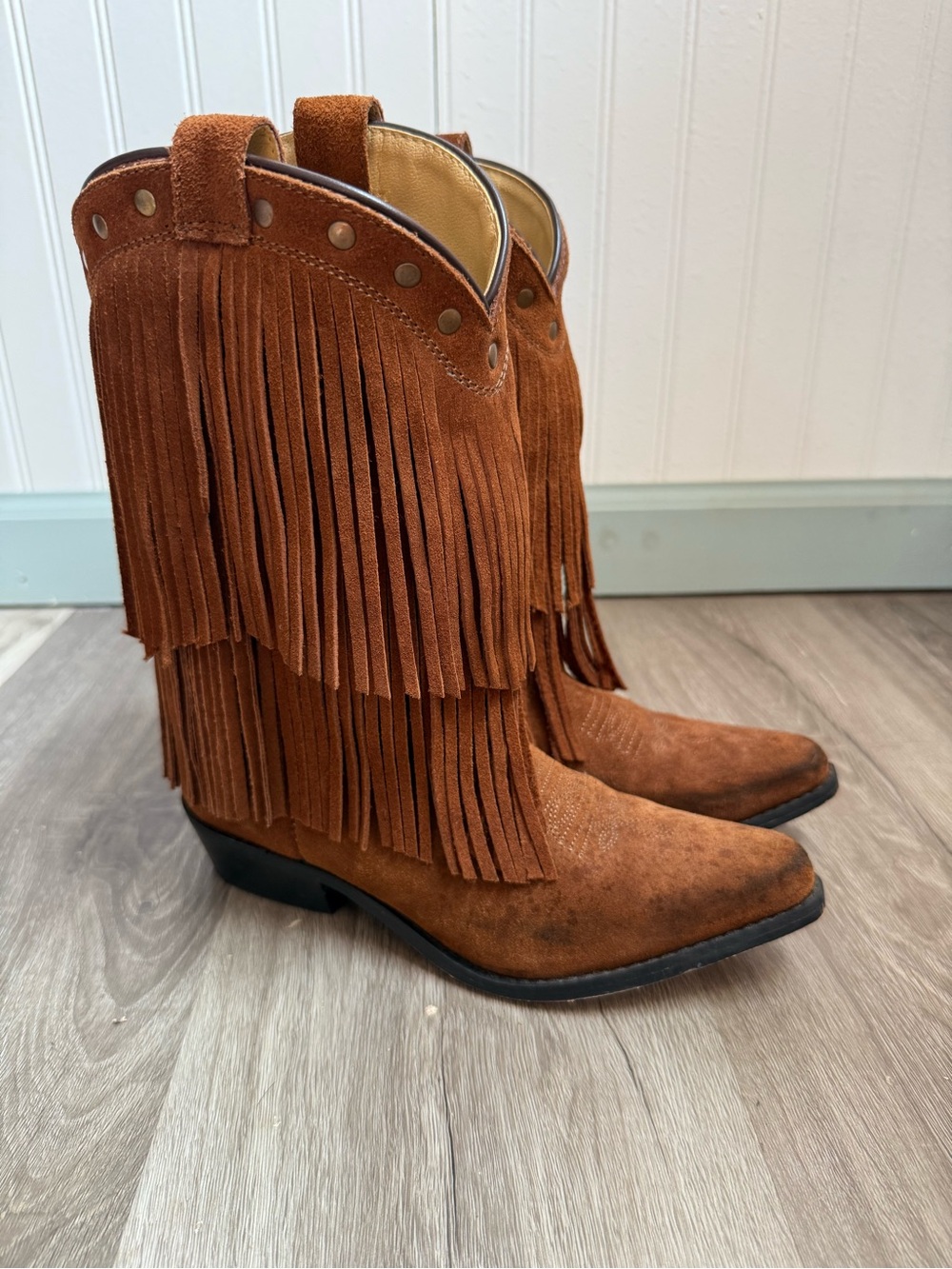 Shyanne Fringe Western Cowgirl Boot Size 4